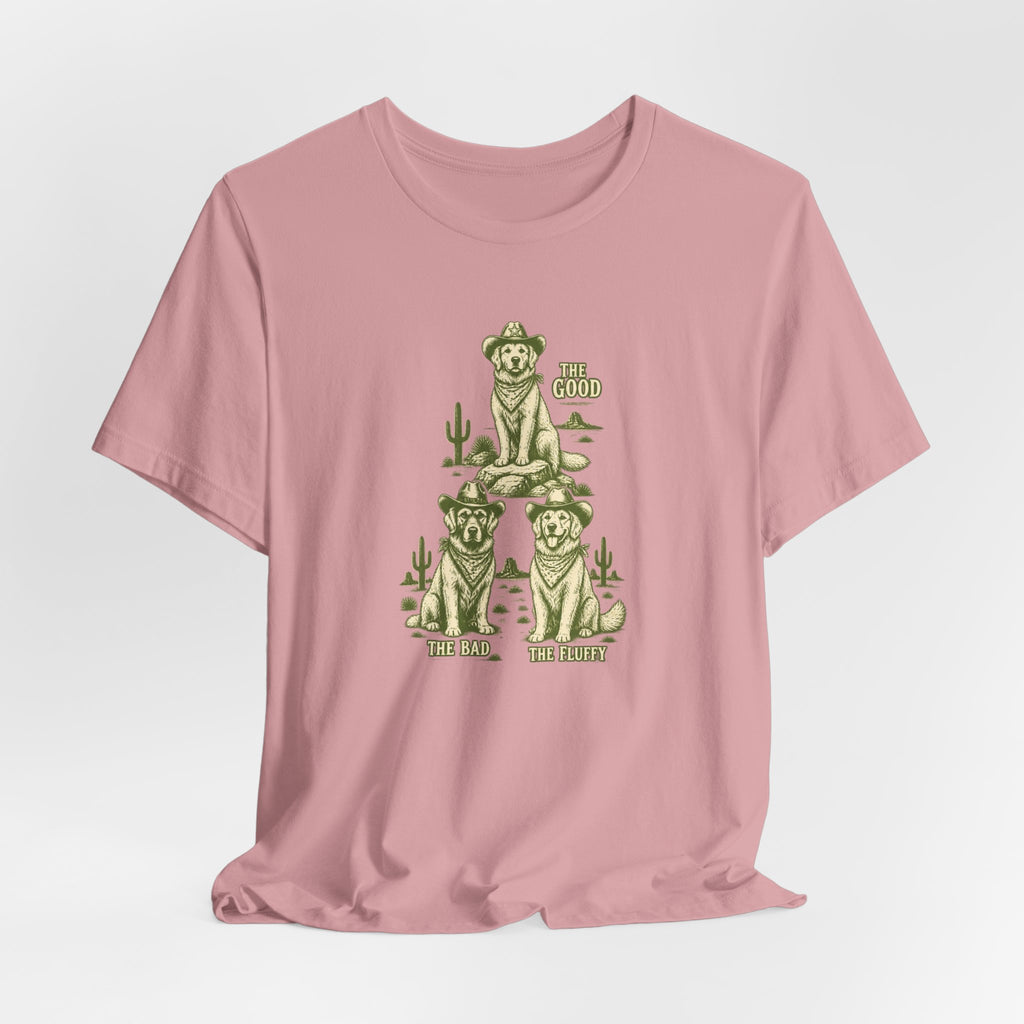 The Good The Bad The Fluffy - Golden Retriever Mom T-Shirt