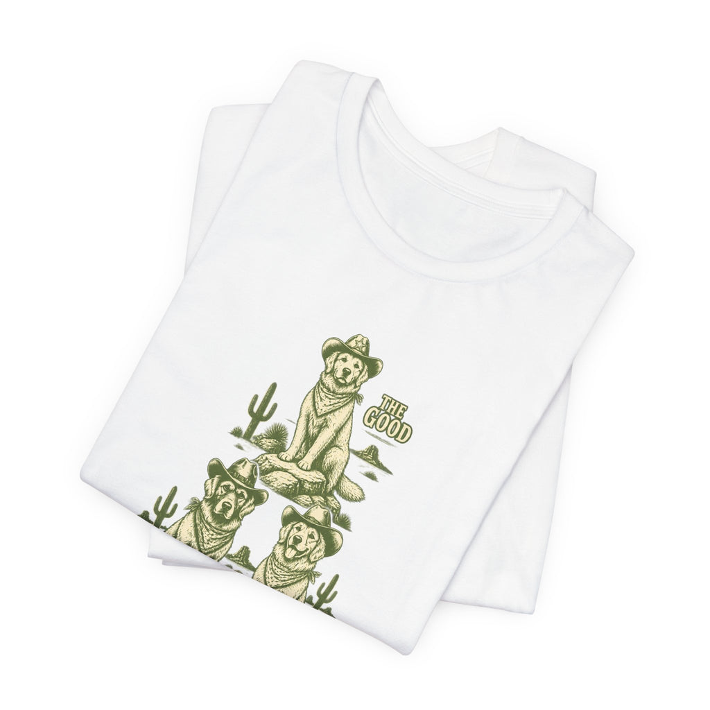The Good The Bad The Fluffy - Golden Retriever Mom T-Shirt
