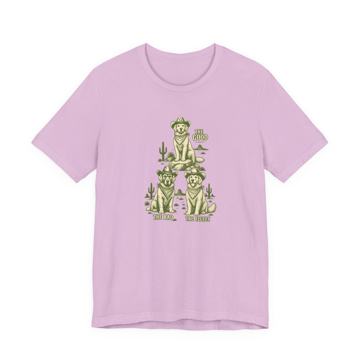 The Good The Bad The Fluffy - Golden Retriever Mom T-Shirt