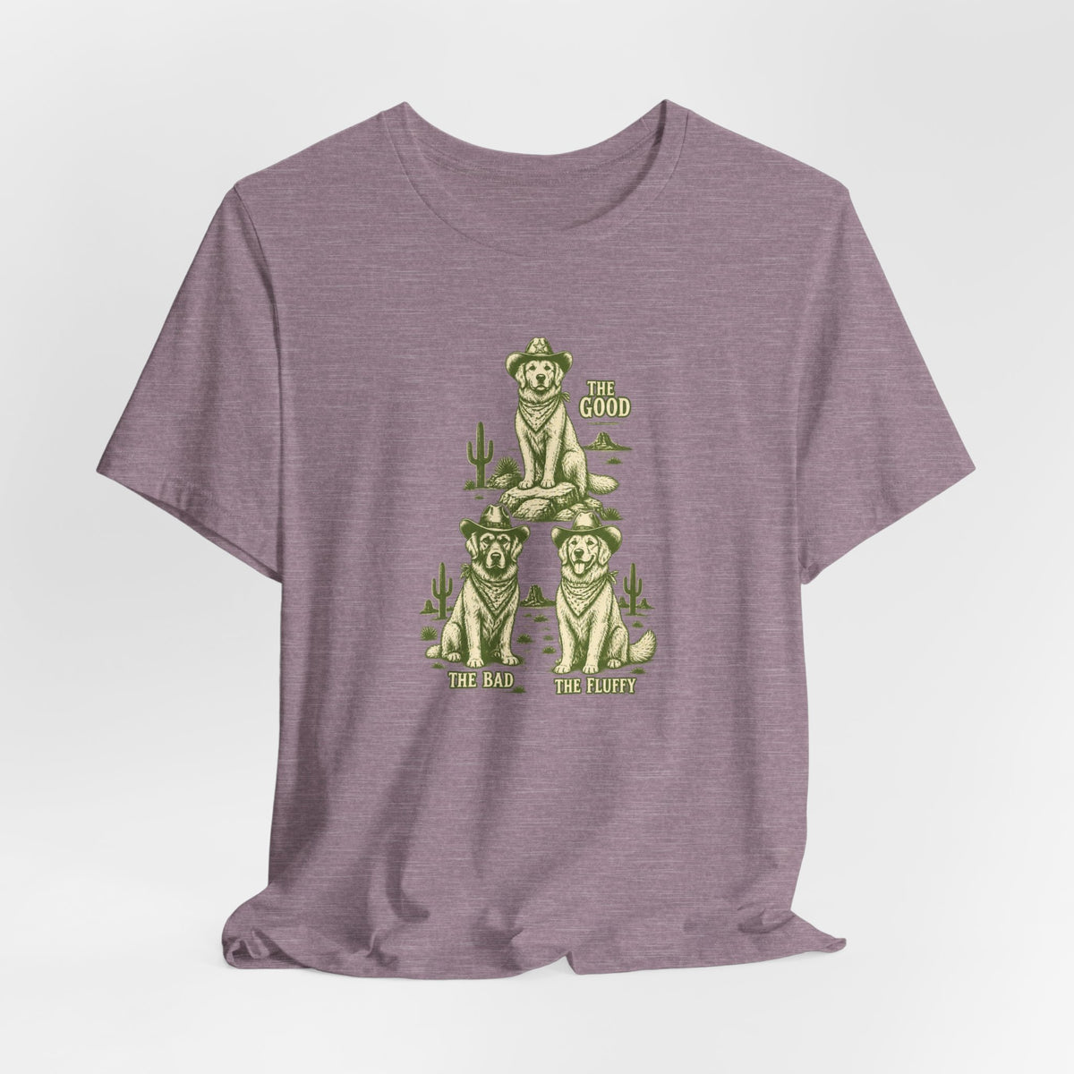 The Good The Bad The Fluffy - Golden Retriever Mom T-Shirt