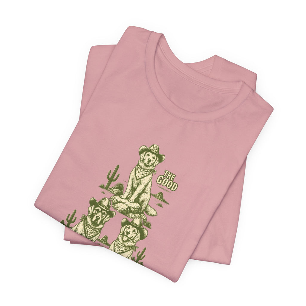 The Good The Bad The Fluffy - Golden Retriever Mom T-Shirt