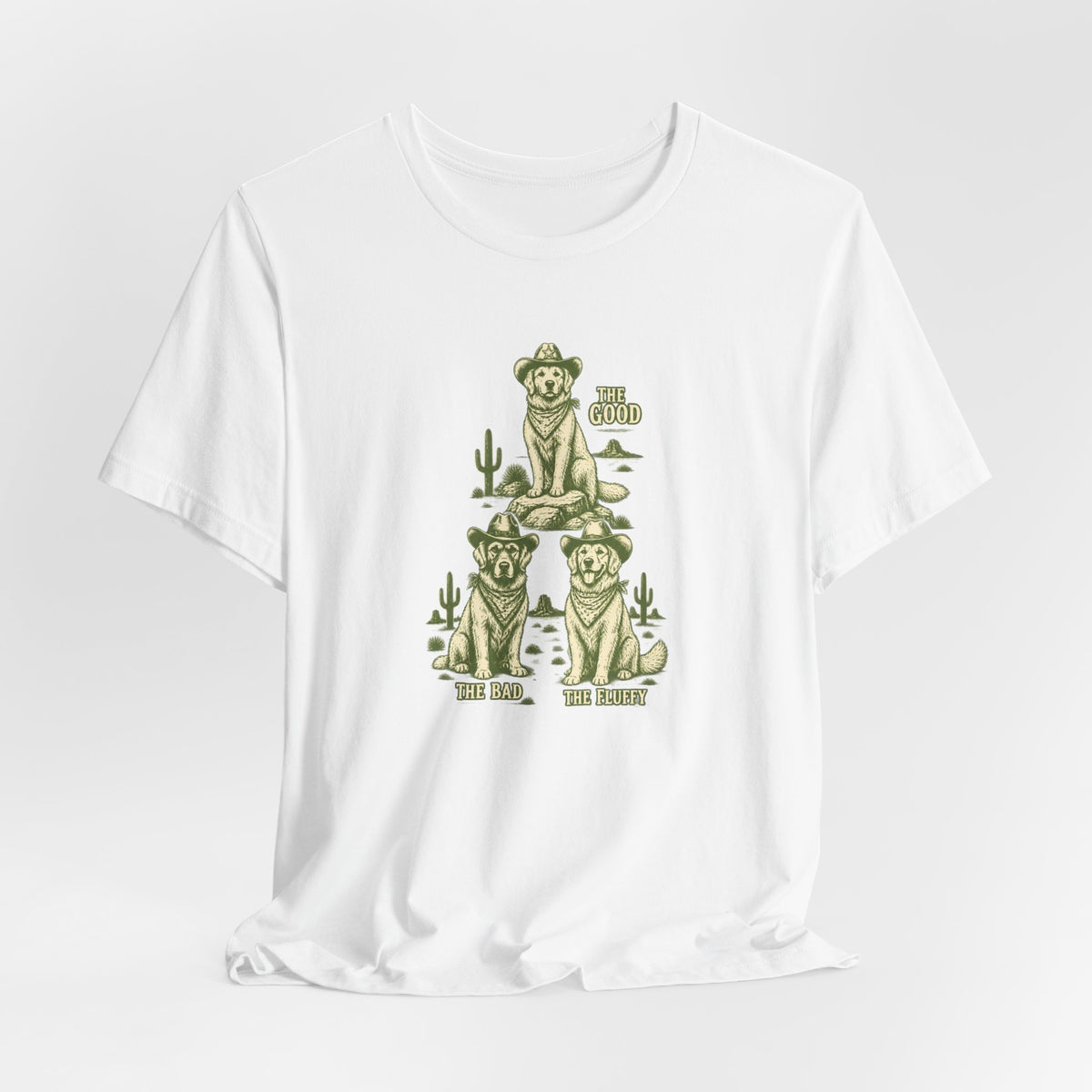 The Good The Bad The Fluffy - Golden Retriever Mom T-Shirt