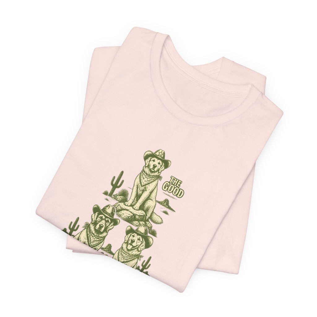 The Good The Bad The Fluffy - Golden Retriever Mom T-Shirt