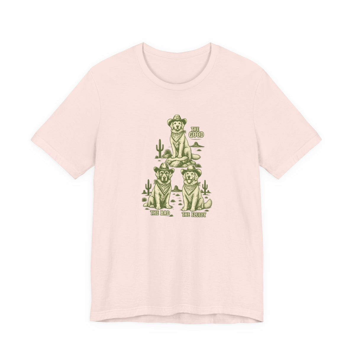 The Good The Bad The Fluffy - Golden Retriever Mom T-Shirt