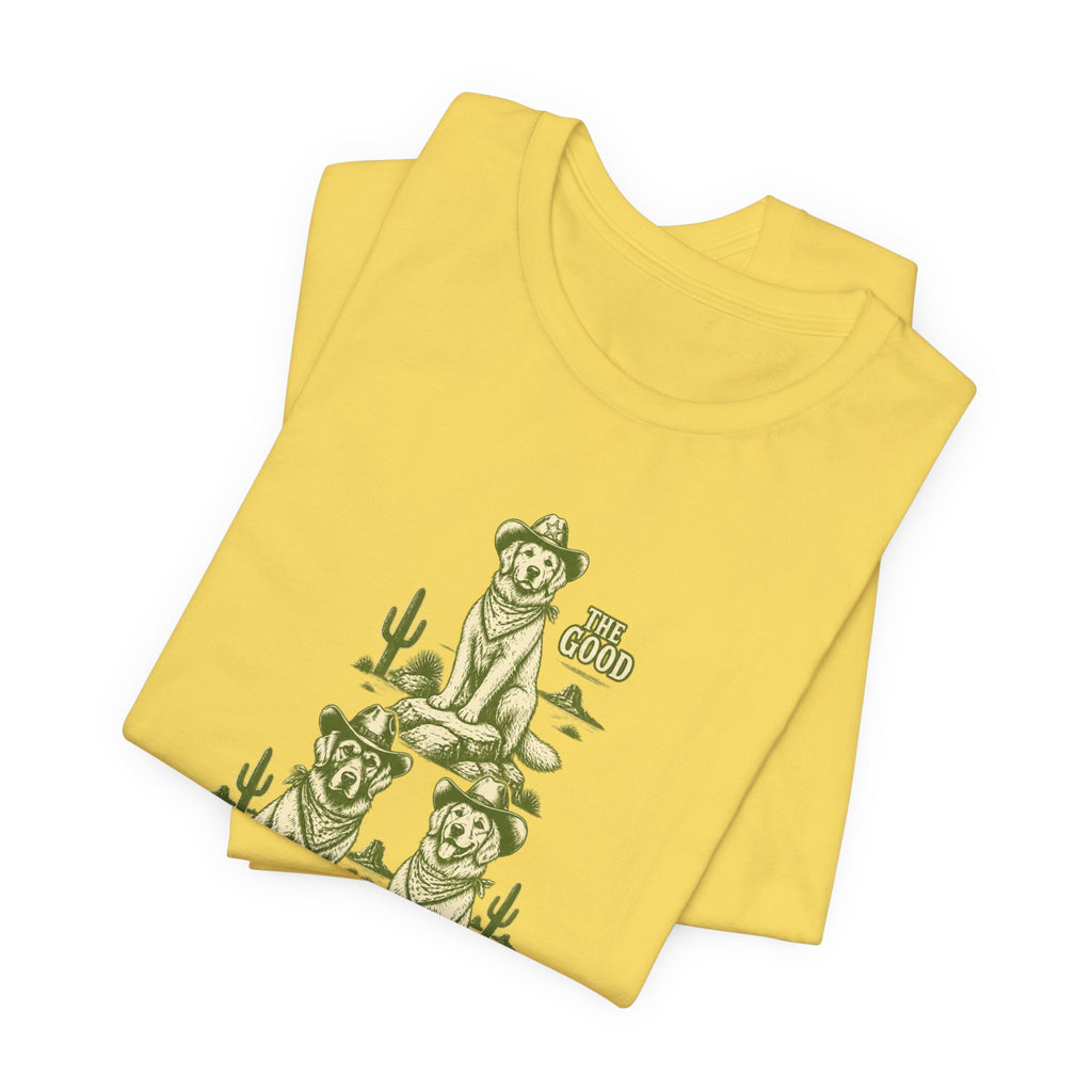 The Good The Bad The Fluffy - Golden Retriever Mom T-Shirt