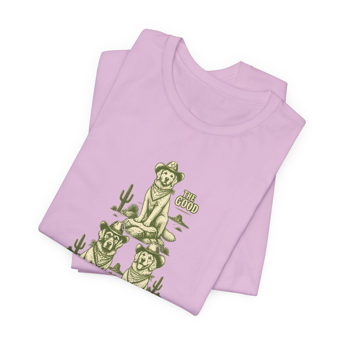 The Good The Bad The Fluffy - Golden Retriever Mom T-Shirt