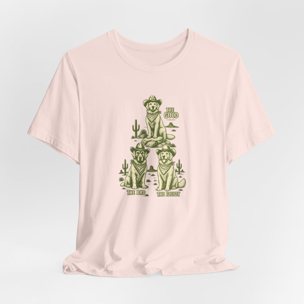 The Good The Bad The Fluffy - Golden Retriever Mom T-Shirt