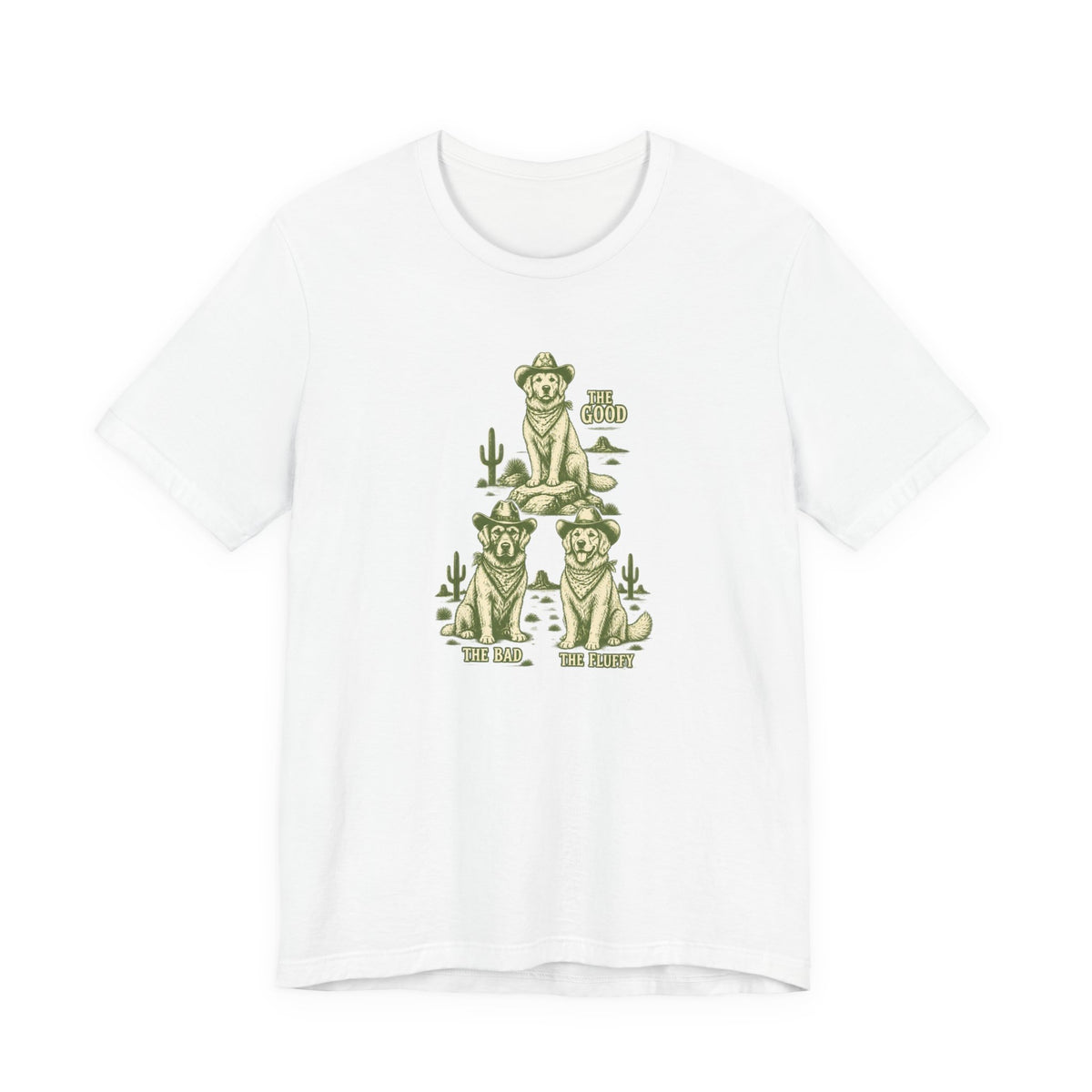 The Good The Bad The Fluffy - Golden Retriever Mom T-Shirt