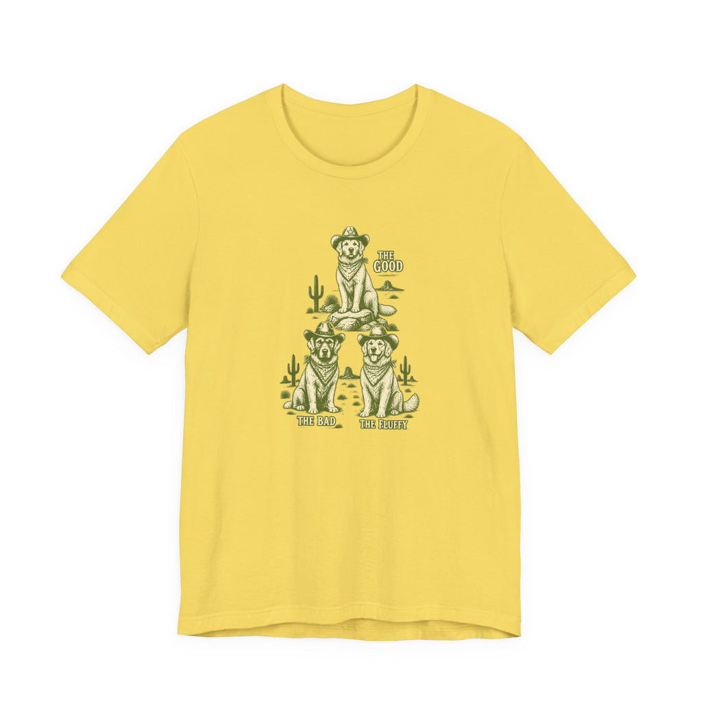 The Good The Bad The Fluffy - Golden Retriever Mom T-Shirt
