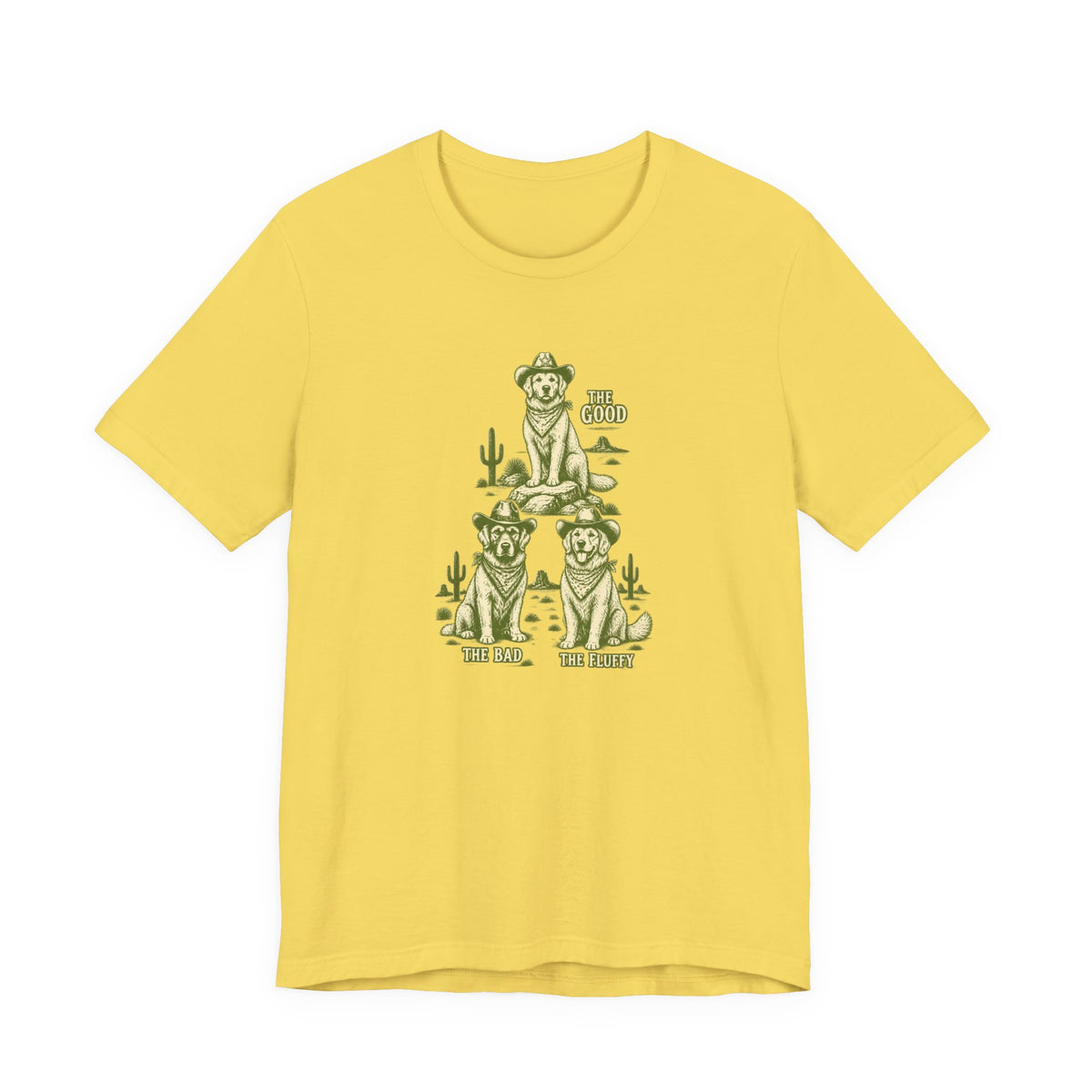 The Good The Bad The Fluffy - Golden Retriever Mom T-Shirt